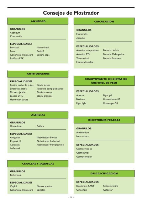 Especialidades HomeopÃƒÂ¡ticas