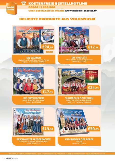 Melodie TV Magazin Januar 2019