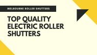 Top Quality Electric Roller Shutters