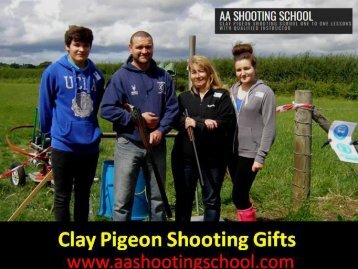 Special Clay Pigeon Shooting Gifts Available at AA Shooting School