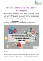 5 Business Branding Tips To Create A Brand Identity