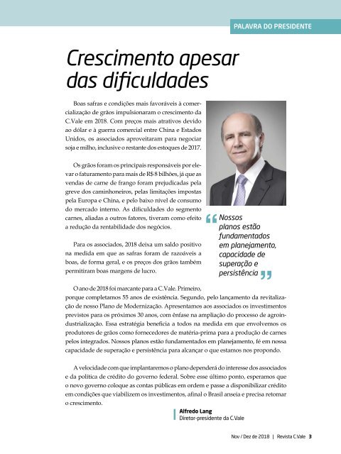 Revista C. Vale - Novembro/Dezembro de 2018