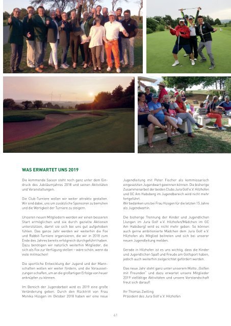 JGP Magazin 2018 Jura Golf Park