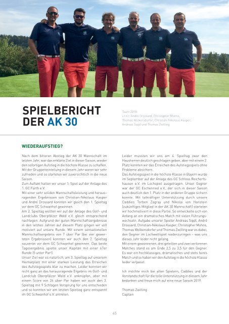 JGP Magazin 2018 Jura Golf Park