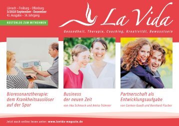 La Vida Magazin Ausgabe September – August 2018