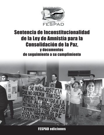 Libro sobre inconstitucionalidad de la Ley de Amnistía-Diciembre 2018