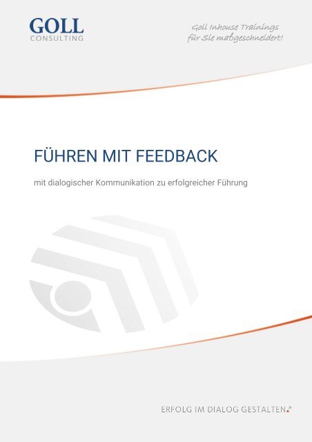 Kommunikation - Führen mit Feedback - Training 