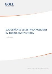 Selbstmanagement - Souveränes Selbstmanagement in turbulenten Zeiten - Training