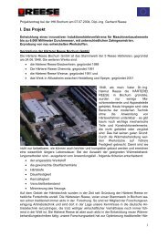 I. Das Projekt - Härterei Reese Bochum GmbH