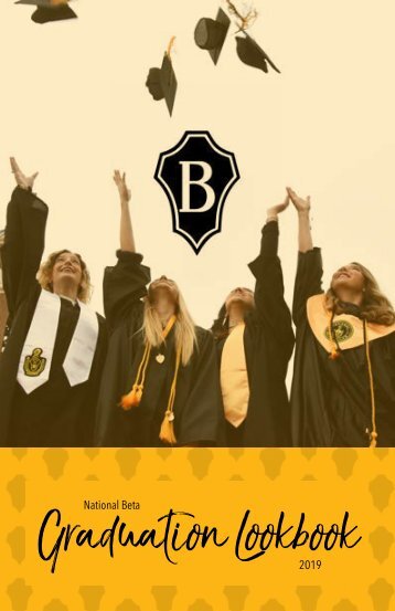 2019 National Beta Graduation Lookbook