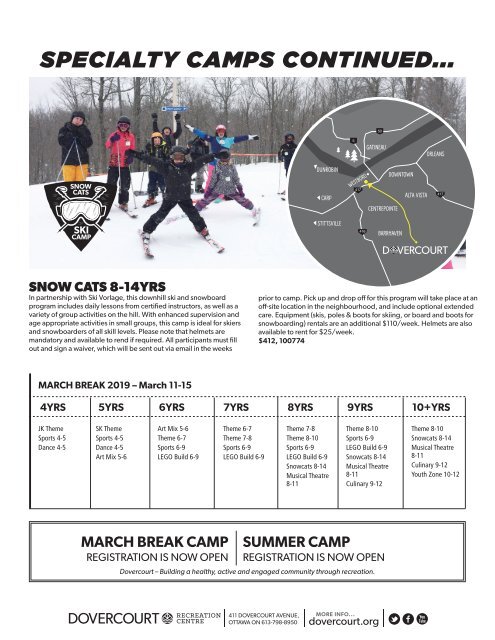 Dovercourt March Break 2019 Flyer