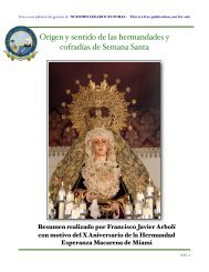 Origen y sentido de las hermandades y cofradías de Semana Santa