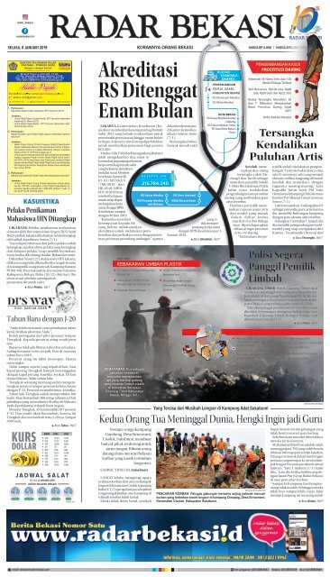 E Paper Radar Bekasi Edisi 8 Januari 2019