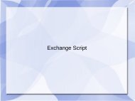 Exchange Script