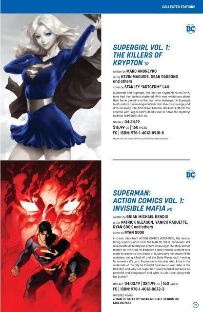 DC Previews 01-2019