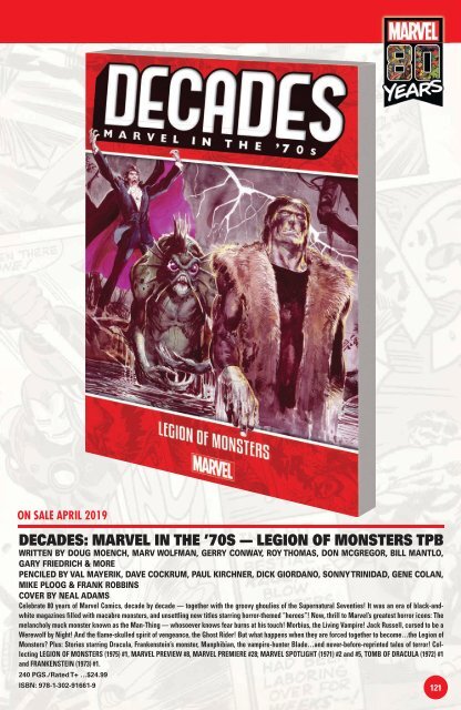 Marvel Previews 01-2019