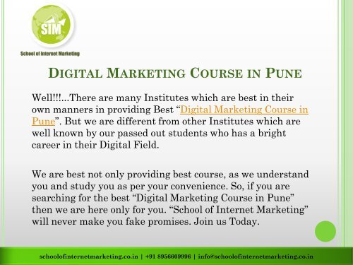 Digital Marketing Courses in Pune