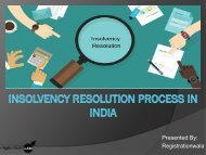 Know About Insolvency Resolution Process in India