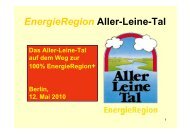 EnergieRegion Aller-Leine-Tal Stromverbrauch und - Gemeinde ...