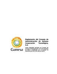 Reglamento del Consejo de Administración de Gamesa ...