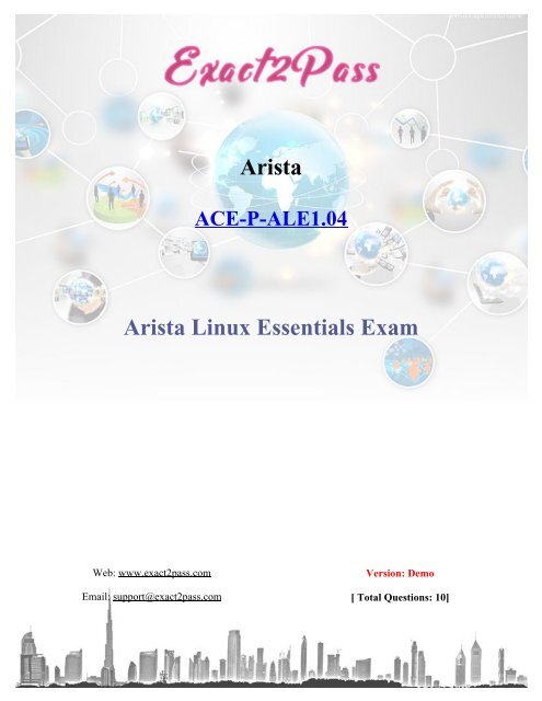 Exact2pass Arista ACE-P-ALE1.04 Exam Dumps