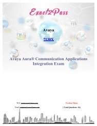 Exact2pass Avaya 7130X Exam Questions Answers