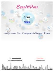 Exact2pass Avaya 7220X Exam Questions Answers