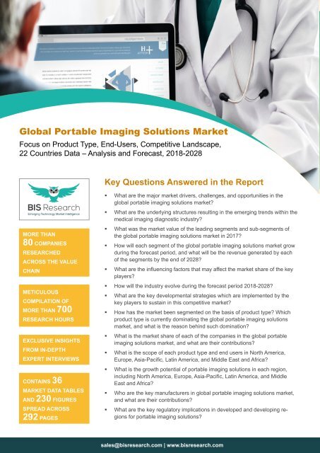 Portable Imaging Solutions Market Analysis
