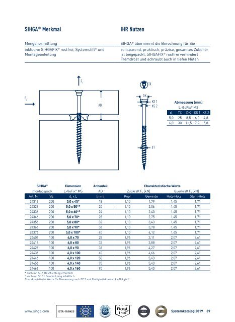 Systemkatalog 2019 Deutsch