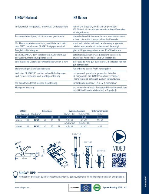 Systemkatalog 2019 Deutsch