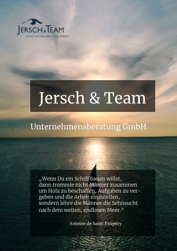 Broschüre Jersch&Team 