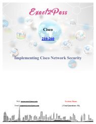 Exact2pass Cisco 210-260 braindumps pdf 