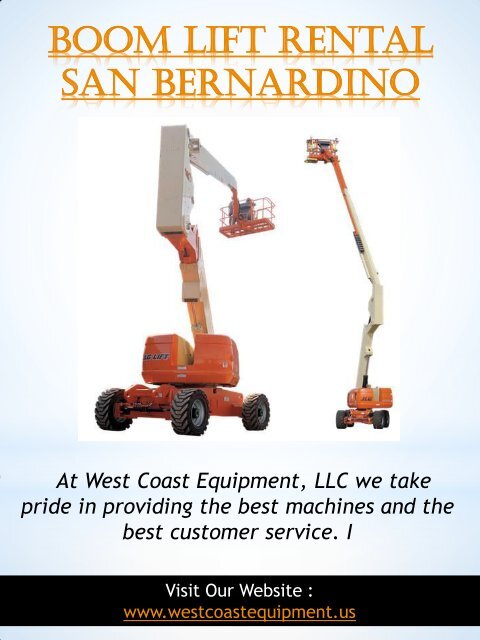 Construction Equipment Rental Los Angeles Ca