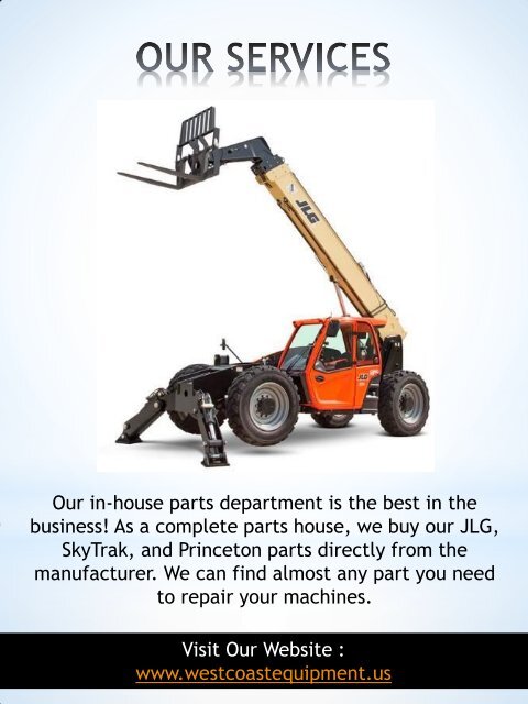 Construction Equipment Rental Los Angeles Ca