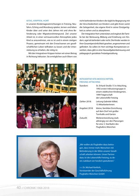 2018 DEZEMBER / FESTSCHRIFT ZUM JUBILÄUM 50 JAHRE LEBENSHILFE FREISING