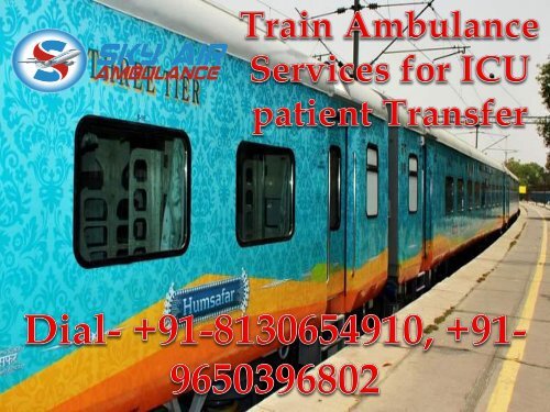 Get Sky Train Ambulance from Bangalore to Delhi at the Minimum Rates