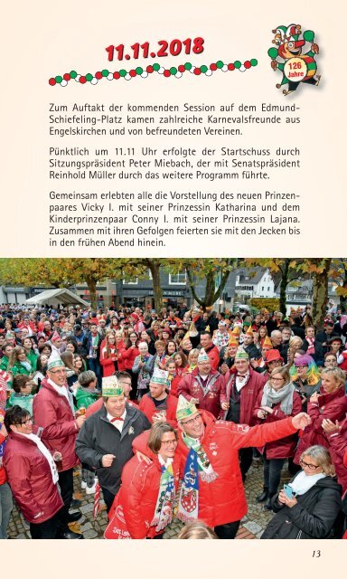 Prinzenheft 2019 der KG Närrische Oberberger e.V.