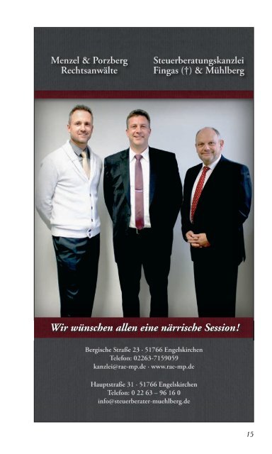 Prinzenheft 2019 der KG Närrische Oberberger e.V.