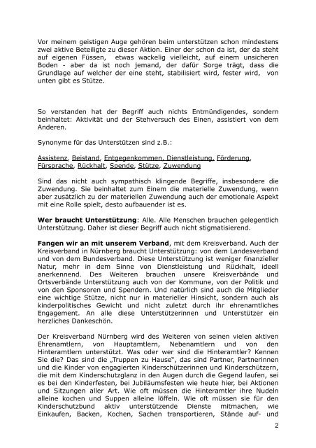 Grußwort von Paula Honkanen Schoberth - Kinderschutzbund ...