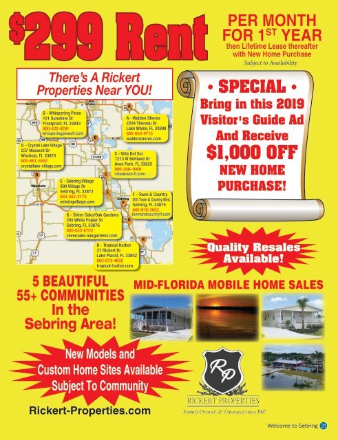 Sebring Chamber Relocation & Visitors Guide