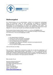 Stellenangebot - Kinderschutzbund Sankt Augustin