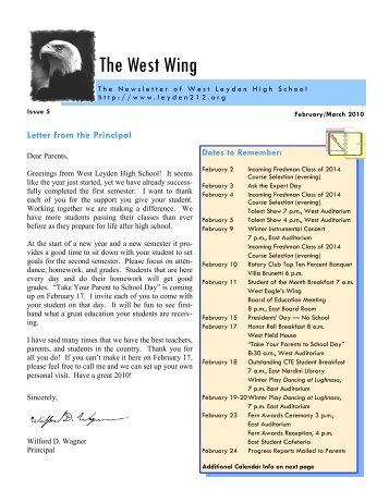 The West Wing - Leyden High School District 212