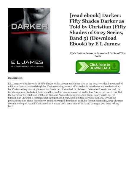 read ebook] Darker: Fifty Shades Darker as Told by Christian (Fifty Shades  of Grey Series, Band