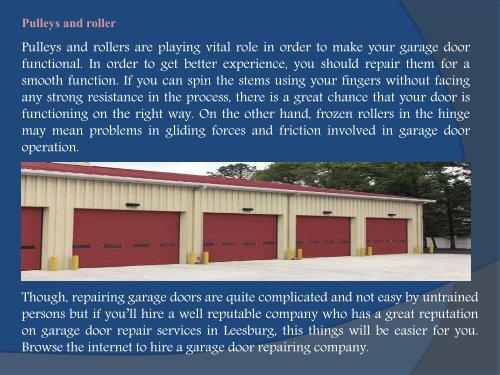 Repair Your Garage Door For A Flawless Operation