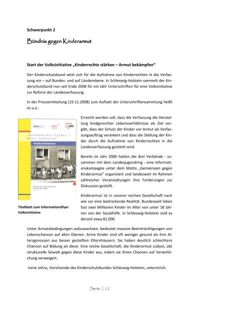 2008 - Deutscher Kinderschutzbund Landesverband Schleswig ...