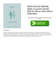 DOWNLOAD EBOOK 2fish: (a poetry book) PDF by Jhene Aiko Efuru Chilombo