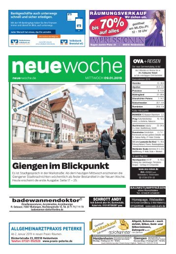 09.01.2019 NEUE WOCHE