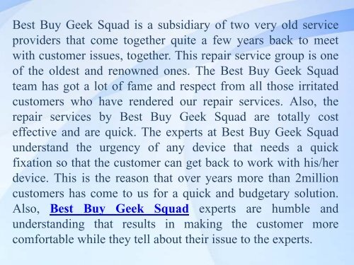 Best Buy Geek Squad