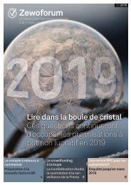 Zewoforum 3 | 2018: Lire dans la boule de cristal – Ces questions continueront d’occuper les organisations à but non lucratif en 2019