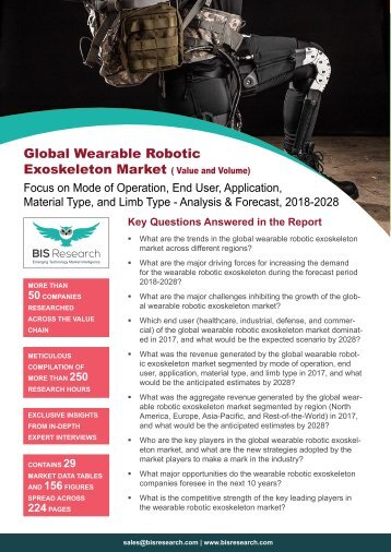 Wearable Robotic Exoskeleton Market Analysis